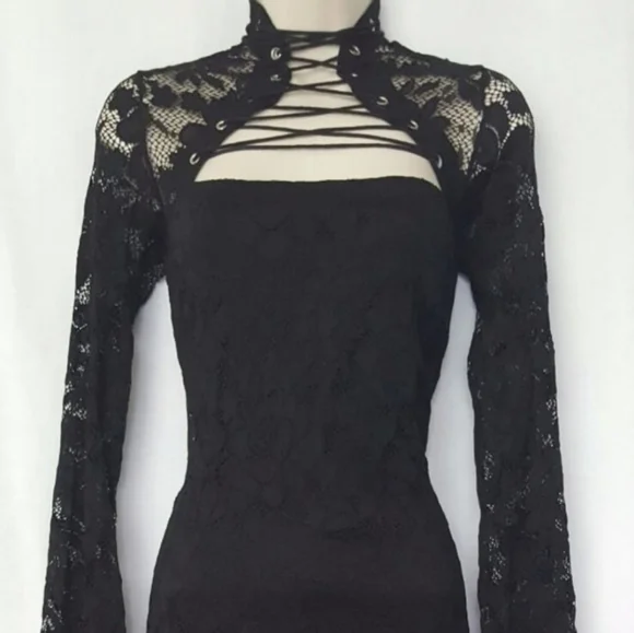 Lip Service Hot Topic Disintegration Lace Dress XL